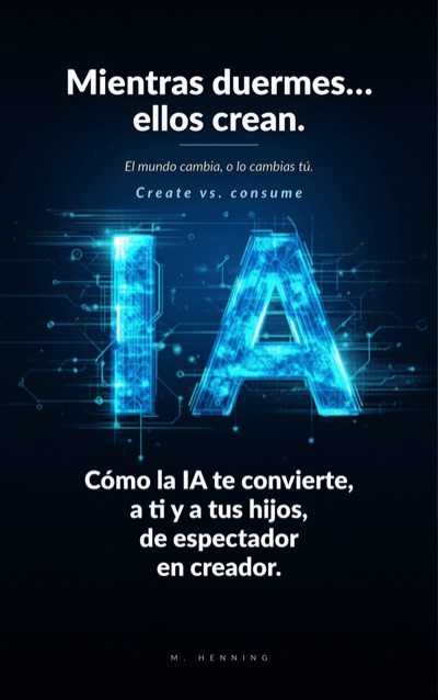 Portada del libro de IA para adultos y familias Mientras duermes